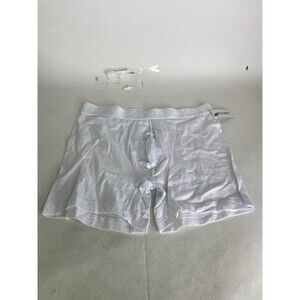 2xist Pima Flex Trunk Boxer Brief White Underwear Mens Size S
